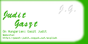 judit gaszt business card